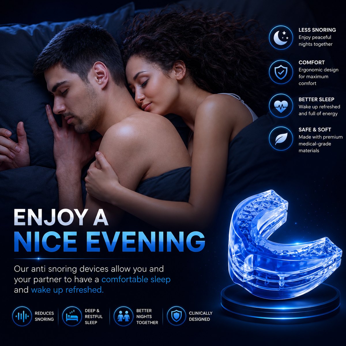 Anti Snore Mouth-Piece/ Anti-Snoring Mouth Guard